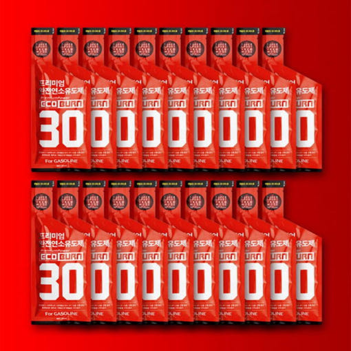 에코번 완전연소유도제 G30 20팩,휘발유 30L용(하이브리드 사용가능),세정제0%